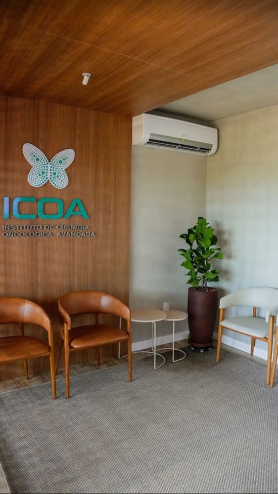 Recepção do consultório do Dr. Mateus Colturato em São José do Rio Preto